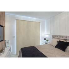 Persiana Rolo (1,80Lar. x 2,25Alt.) Tecido Blackout - Creme