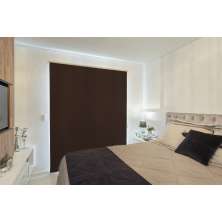 Persiana Rolo (1,80Lar. x 2,50Alt.) Tecido Blackout - Preto