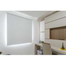 Persiana Rolo (2,80Lar. x 1,80Alt.) Tecido Blackout - Branco