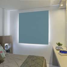 Persiana Romana (1,60Lar. x  1,80Alt.) Tecido Blackout Azul