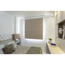 Persiana Romana (2,40Lar. x 1,80Alt.)Tecido Blackout Marrom