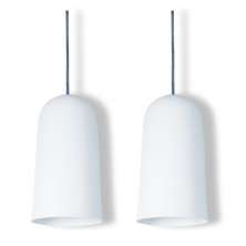 Pendente Copo Max Branco Kit com 2