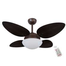 Ventilador Volare Petalo Quad Tabaco 220V e Controle Remoto