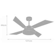Ventilador Volare Tech Tabaco 220V e Controle Remoto