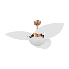 Ventilador de Teto Kovalski Cobre 3 Pás Branco 220V