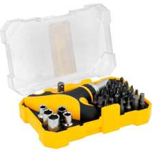 Jogo de bits/ponteiras com 32 peças encaixe sextavado de 1/4" VONDER