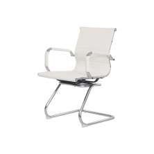 Cadeira Escritório Interlocutor Stripes Fixa PU Branca