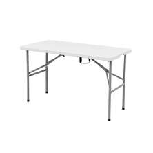 Mesa Dobrável Tipo Maleta Prática e Durável 122x60cm Branca - WAW Design