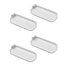Conjunto de Petisqueiras com 4 Peças Pássaro Branco