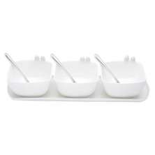 Conjunto de Petisqueiras com 7 Peças Pássaro Branco