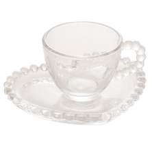 Conjunto de Xícaras para Café Pearl IV Transparente