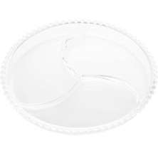 Petisqueira De Cristal Wolff Pearl 3 Divisórias 23cm Doces Aperitivos Mesa Posta