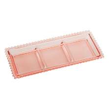 Petisqueira Pearl Rosa 13x30 cm