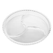 Petisqueira Pearl Transparente 24x24 cm