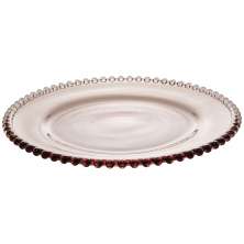 Prato Pearl Fumê 20 cm
