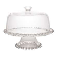 Prato de Bolo Pearl I Transparente