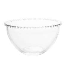 Saladeira Pearl Transparente 21x21 cm