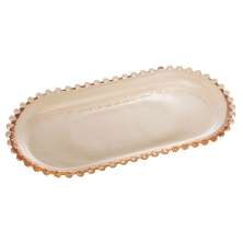 Travessa Pearl Âmbar 15x30 cm