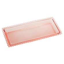 Travessa Pearl Rosa 13x30 cm