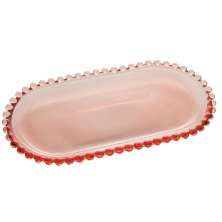 Travessa Pearl Rosa 15x30 cm