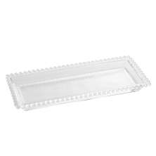 Travessa Pearl Transparente 13x30 cm