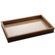 Bandeja Retangular Woodart II Madeira 24 cm