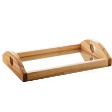Bandeja Retangular Woodart Madeira 23 cm