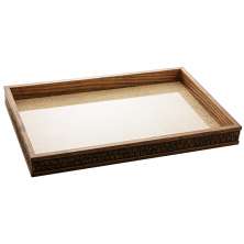 Bandeja Retangular Woodart Madeira 30 cm