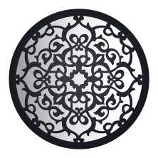 Espelho Decorativo Mandala Preto 0,9x80x80 cm
