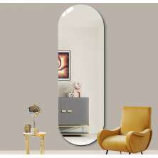 Espelho Decorativo Lapidado Oval 50x120cm