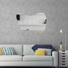 Espelho Decorativo Orgânico Silhueta Lapidado 50x70cm