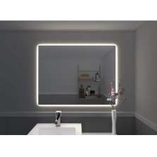 Espelho Lapidado Bisotê Iluminado com Led Frio - 70X80 cm