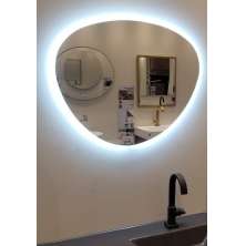 Espelho orgânico decorativo iluminado com led frio 60x80cm