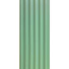 Painel Ripado Cor: Verde Chá de uso Interno em WPC Moon 2,90m x 14cm (0,406m²)