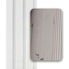 Painel Ripado Wpc Interno Wide Cor: Branco Absoluto 2,90m x 19cm (0,55m²)