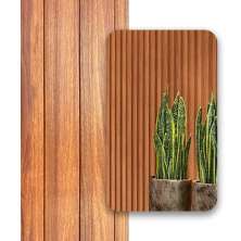 Painel Ripado Wpc Interno Wide Cor: Imbuia 2,90m x 19cm (0,55m²)
