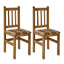 Conjunto com 2 Cadeiras Di Marzio Marrom