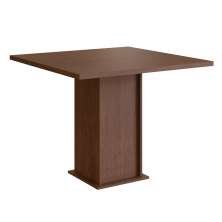 Conjunto de Mesa com 4 Cadeiras Davi Suede Tabaco