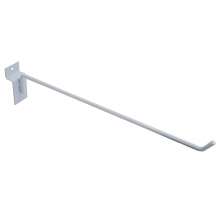 100 Expositores Canaletado 4,5mm Branco Gancho Cabide Loja 30cm