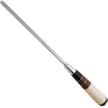 Afiador Amolador Chaira Aço Inox 8mm Estriada Cozinha 35cm
