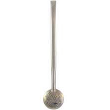 Bomba 21cm Lisa Para Chimarrão Tererê Inteira Inox