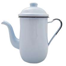 Bule Aço Esmaltado Para Café Chá 1,25 Litros Tradicional Azul