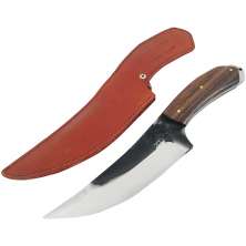 Faca Artesanal Mountain 5mm para Caça Coreadeira Courear Aço Inox 420c Cirúrgico Monobloco Full tang
