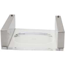 Suporte Porta Sabonete Barra Saboneteira Aço Inox Acrílico
