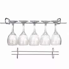 Suporte organizador de armário Porta taças 42cm aço cromado