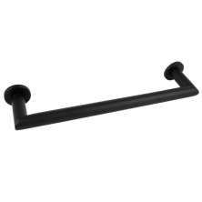 Toalheiro Para Banheiro Preto Fosco Porta Toalha 30cm Aço In