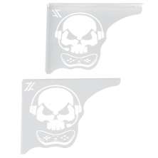 Mão Francesa Aço Branco 20cm Caveira Gamer Decorativa para P