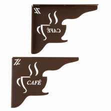 Mão Francesa Marrom Decorativa 20cm Cantinho do Café Xícara