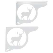 Mão Francesa Ornamentada 20cm Cervo Veado Branco em Aço para