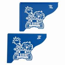 Mão Francesas de Aço Ornamentada Safari Azul Zarg Decorativa